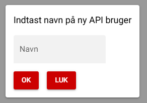 Ny API Bruger